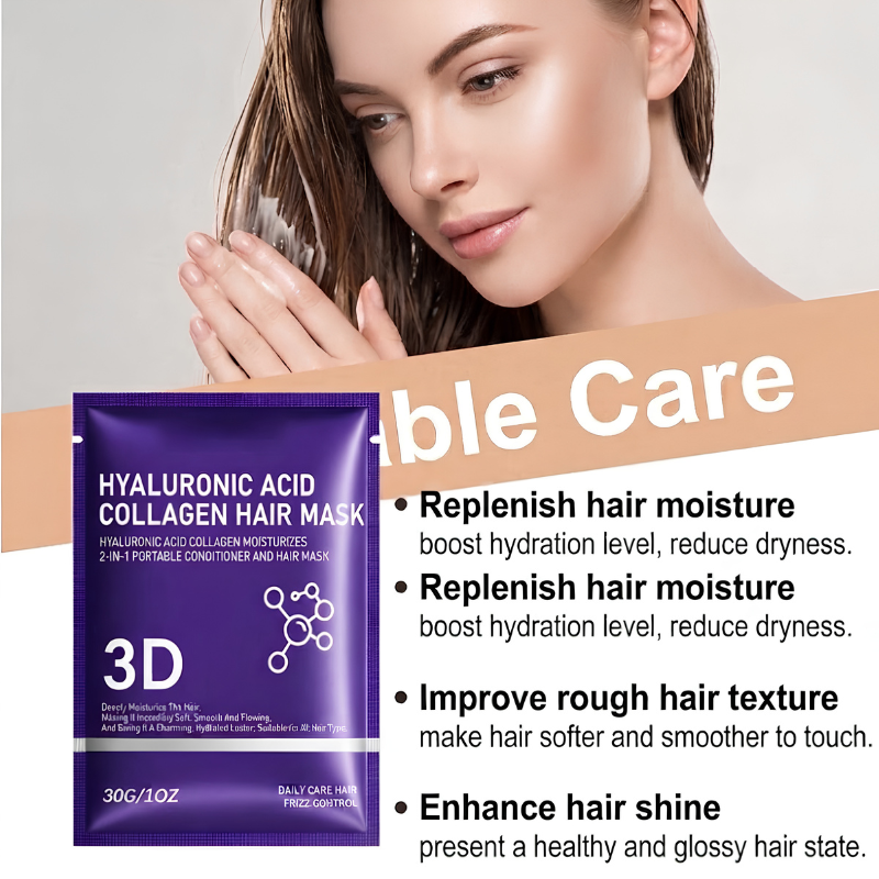 Rose® HairMask 1+1 GRATIS: Fugtgivende Glatgørende Dybt Conditioner Hårmaske