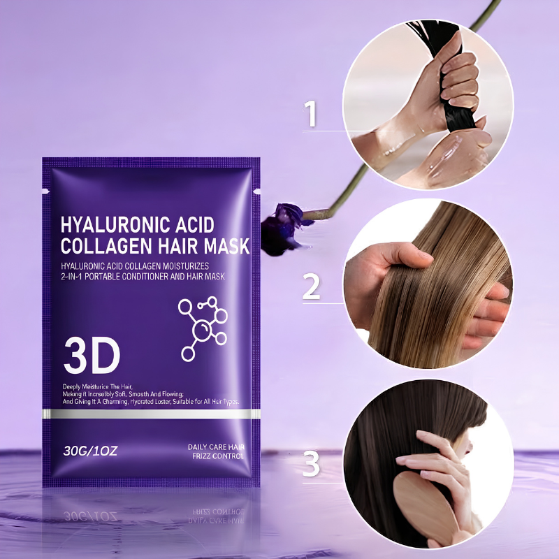 Rose® HairMask 1+1 GRATIS: Fugtgivende Glatgørende Dybt Conditioner Hårmaske