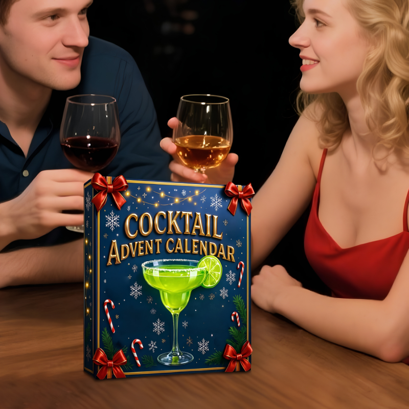 CocktailCountdown - 3D Mini Cocktail Flasker Julekalender Countdown