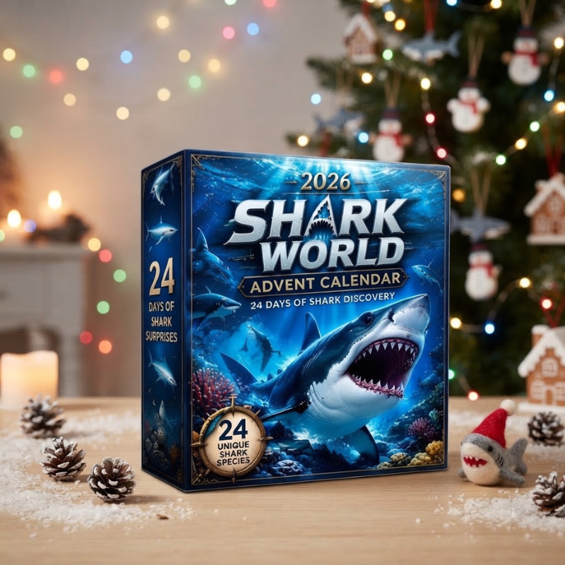 Kletshuts™ SharkAdvent:  2D Haj Verden Julekalender