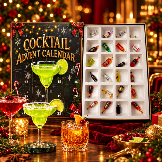 CocktailCountdown - 3D Mini Cocktail Flasker Julekalender Countdown