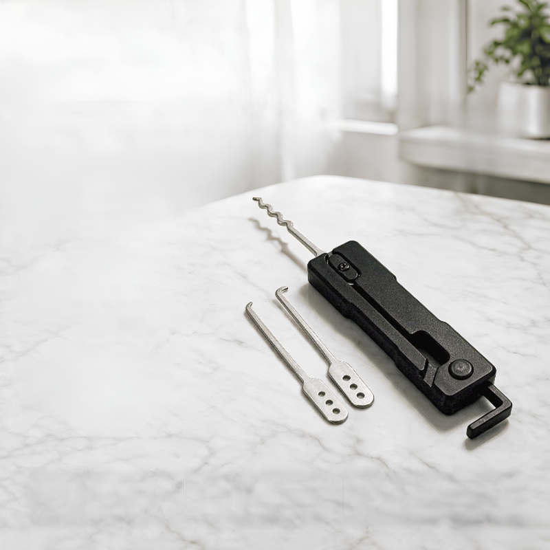 LockKey 1+1 GRATIS: Kompakt Nem At Bruge Multi-Værktøj Lomme Lås Nøgle Sæt