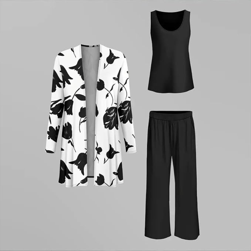 Icone™ FloralOutfit - Elegant Og Komfortabel Floral Print Outfit Sæt Til Kvinder