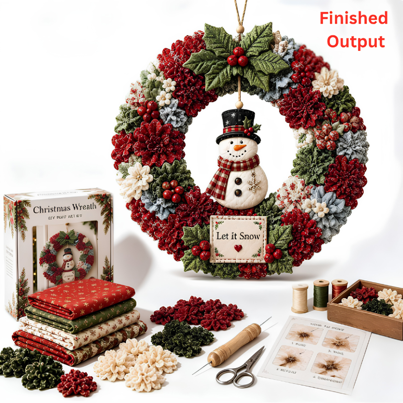DIYWreath - Lav Det Selv Poke Craft Art Krans Jul Holiday Dekor