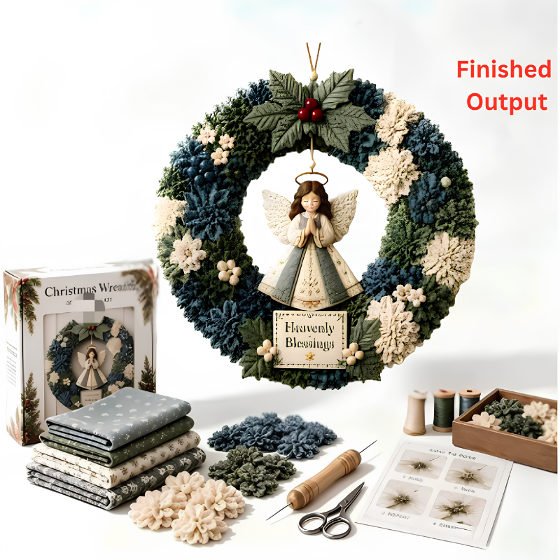 DIYWreath - Lav Det Selv Poke Craft Art Krans Jul Holiday Dekor