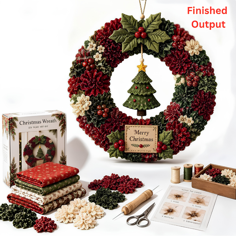 DIYWreath - Lav Det Selv Poke Craft Art Krans Jul Holiday Dekor