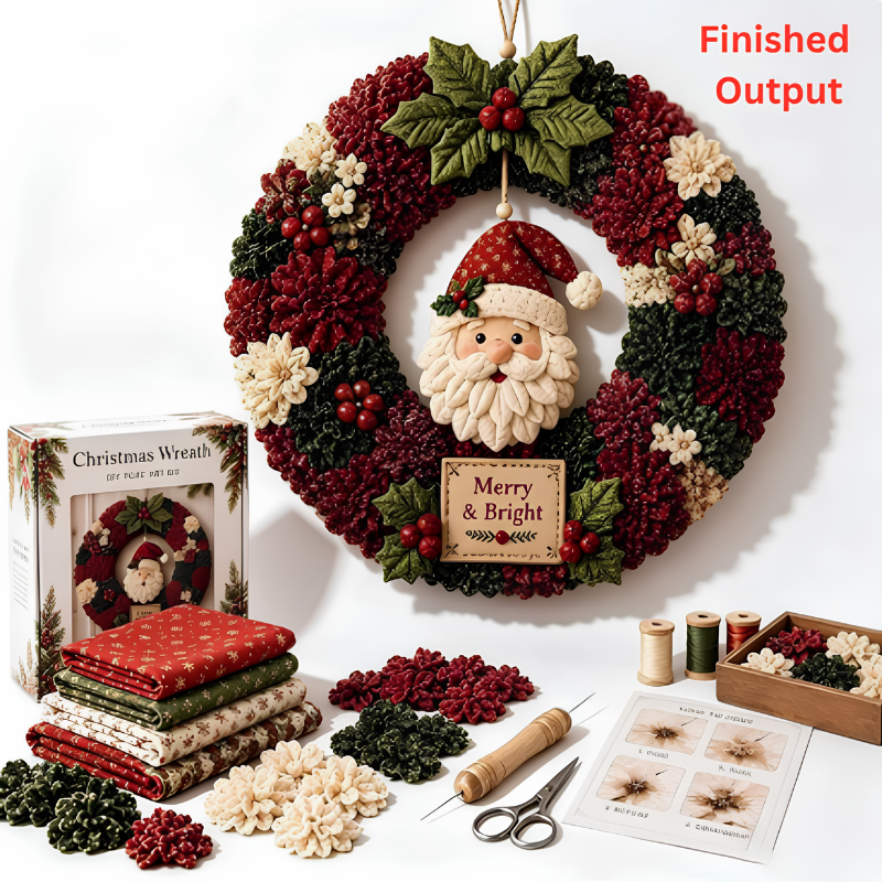 DIYWreath - Lav Det Selv Poke Craft Art Krans Jul Holiday Dekor