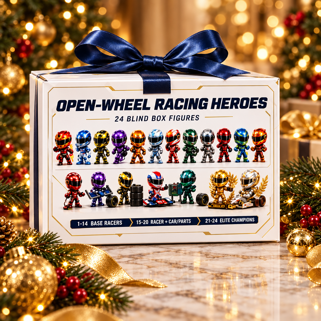 Kletshuts™ RaceRush - 24 Dages Motorcykel Racing Rush 2D Akryl Julekalender
