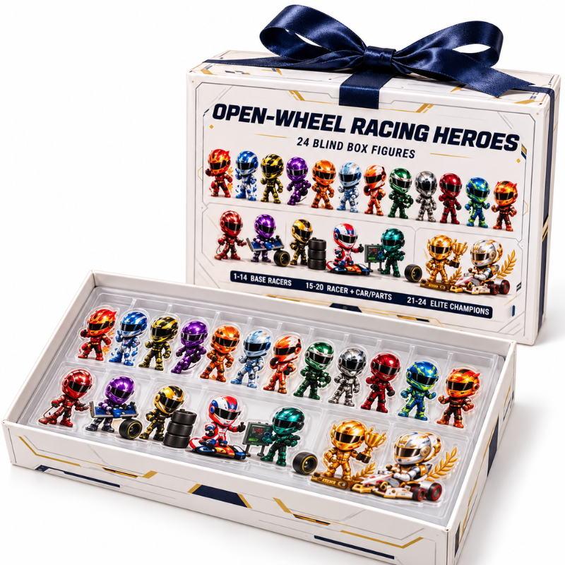 Kletshuts™ RaceRush - 24 Dages Motorcykel Racing Rush 2D Akryl Julekalender