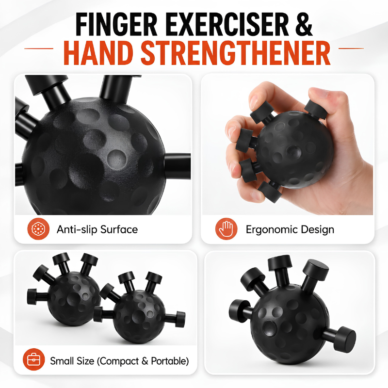 GripFlex 1+1 GRATIS: Uafhængig Finger Grip Fleksibilitet Og Styrketræner Værktøj