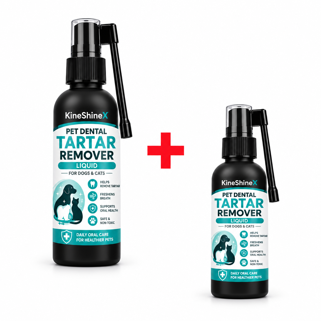 DogCatFri™ PlaqueRemover 1+1 GRATIS: Sikker Mundplejeløsning Plaque Remover Spray Til Hunde Og Katte