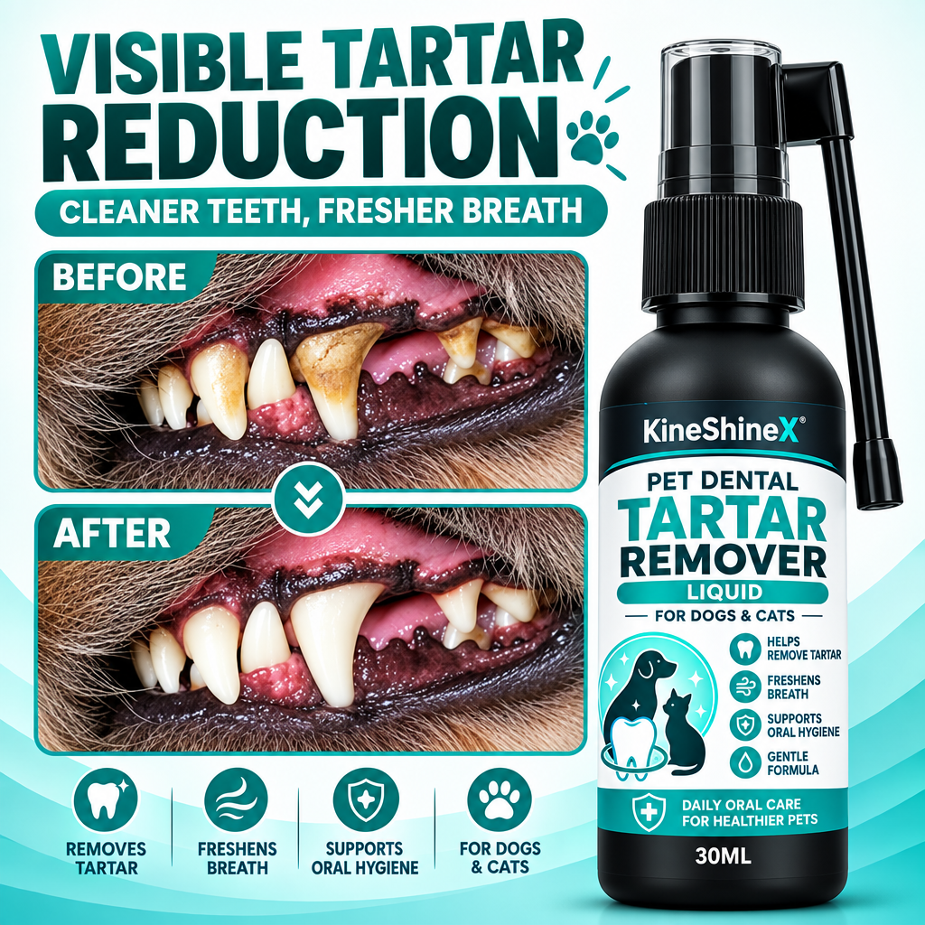 DogCatFri™ PlaqueRemover 1+1 GRATIS: Sikker Mundplejeløsning Plaque Remover Spray Til Hunde Og Katte