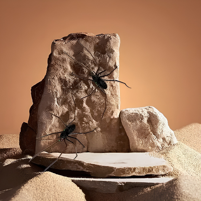 MagneticSpider 2+3 GRATIS: Magnetisk Realistisk 3D Edderkop Dekor Til Køleskab