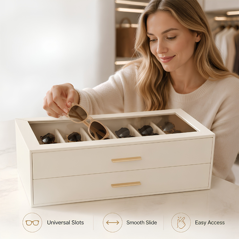 SunglassOrganizer - Premium Elegant Let At Tilgå Solbriller Og Briller Organizer