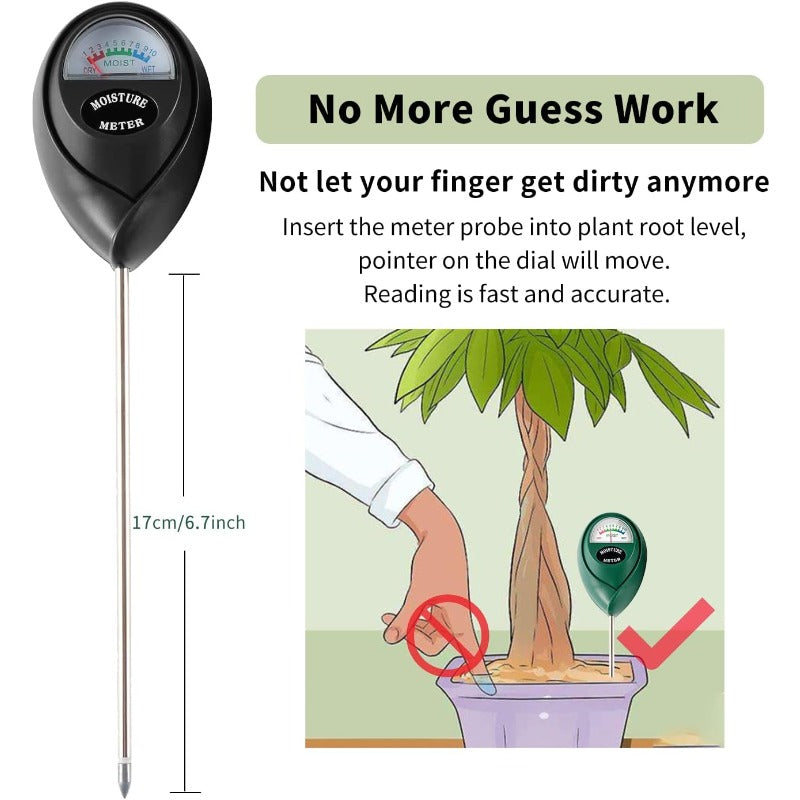 SoilTester 1+1 GRATIS: Alt-I-Én Jordfugtighedsmåler Tester Værktøj