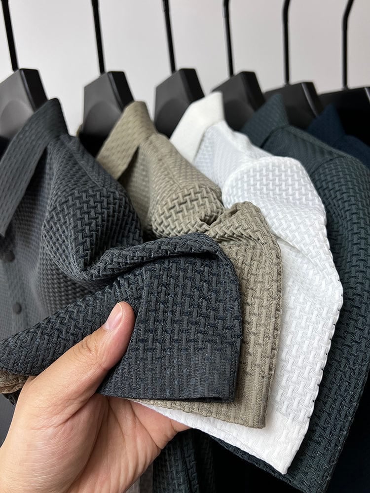 Icone™ BreathableShirt 1+1 GRATIS: Stilfuld Åndbar Mænd Kortærmet Skjorte