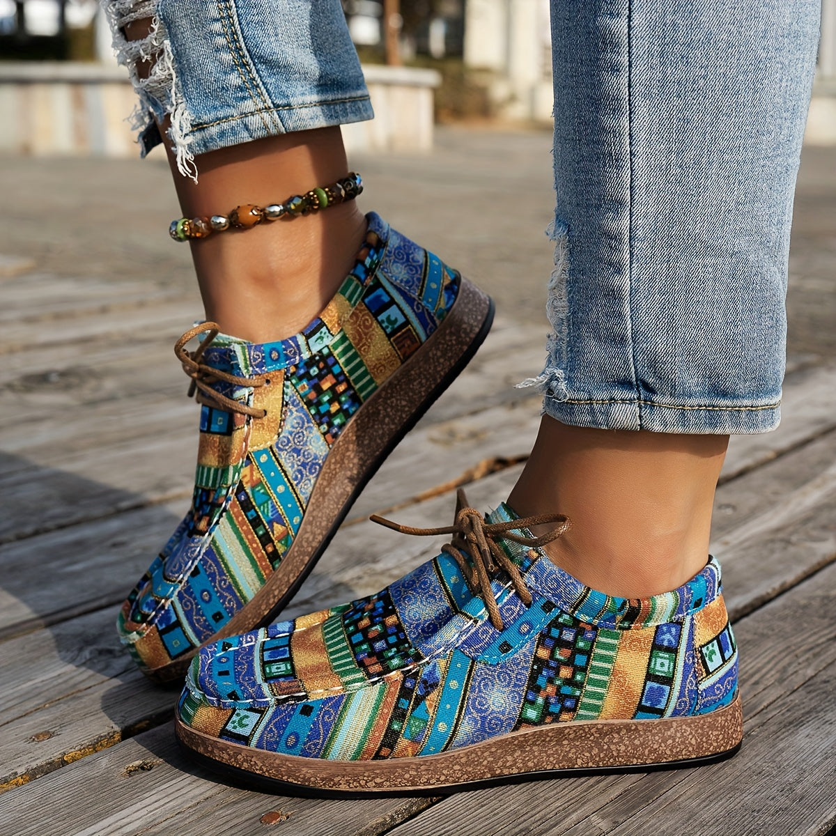 Happy™ ColorfulShoes: Stilfuldt Moderne Design Damefodtøj