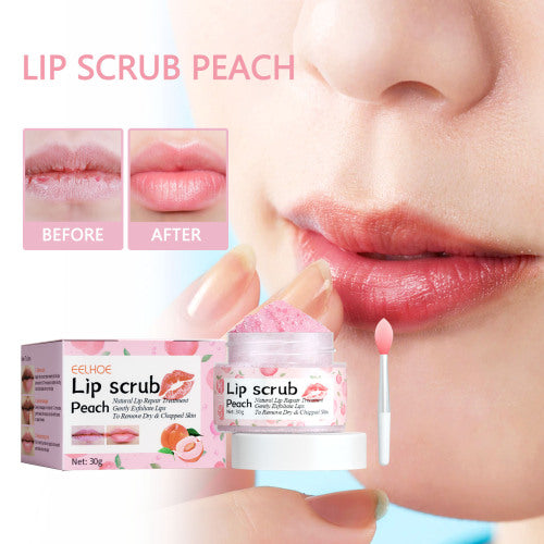 Fersken læbescrub med vitamin E