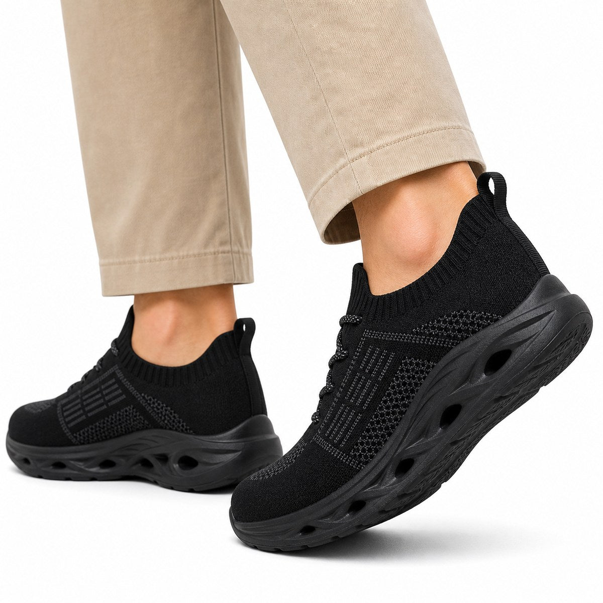 Ortopædiske gåsko med bred tåboks og fodstøtte – unisex komfortsneakers