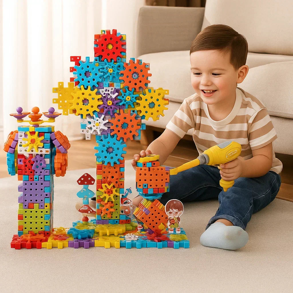 Kletshuts™ GearPuzzle: Fantastisk Interaktivt 3D Udstyr Puslespil Spil Sæt