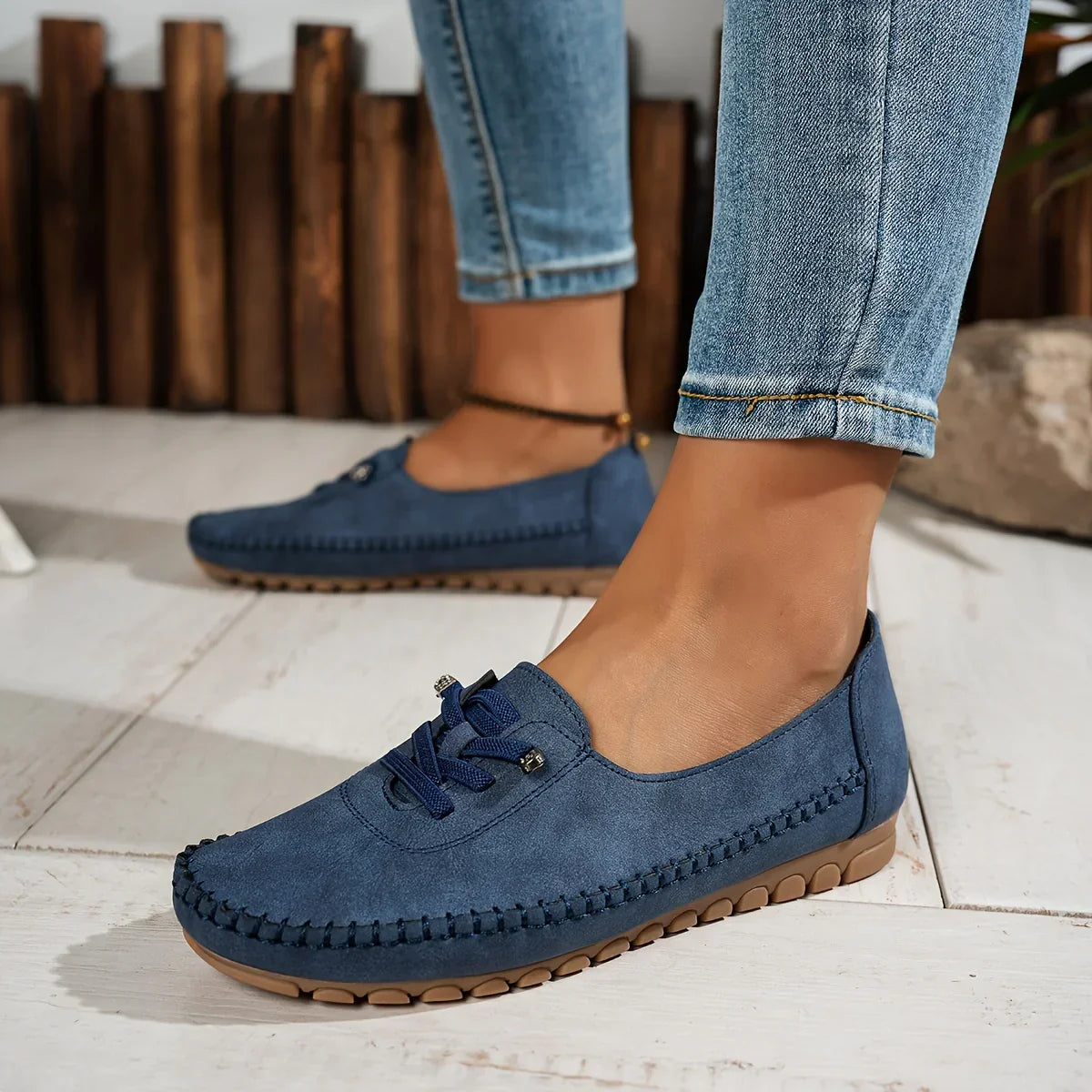 Happy™ BoatShoes: Præmie Komfort Smutte-På Moccasin Båd Sko