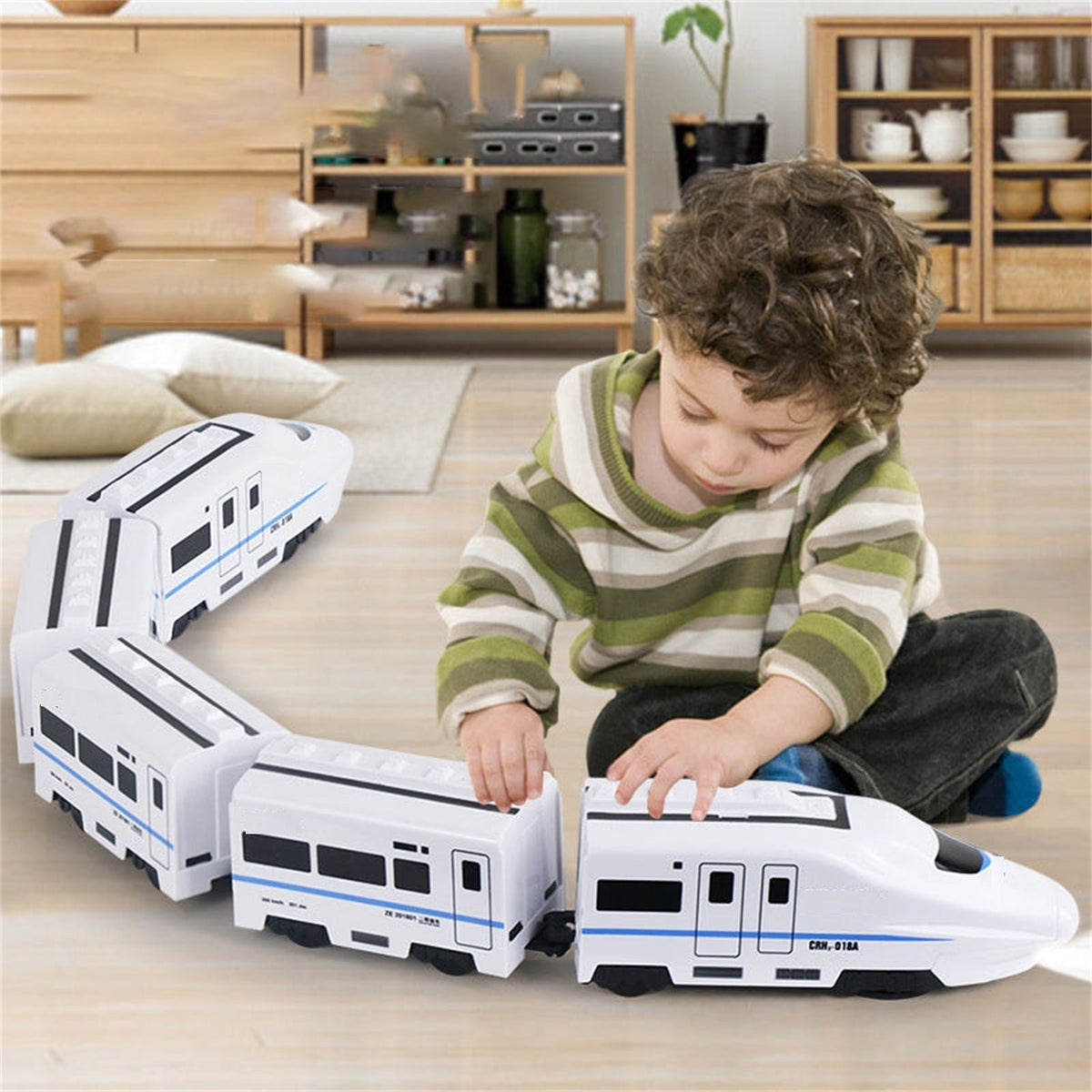 Kletshuts™ TrainToy: Interaktivt Børn Smart Kæde Tog Legetøj Sæt