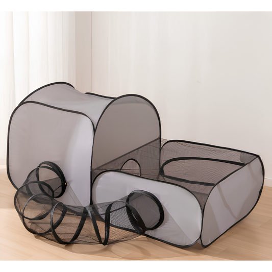 Catfri® CatPlaypen: Indendørs og Udendørs Foldbar Katlegegård Telt