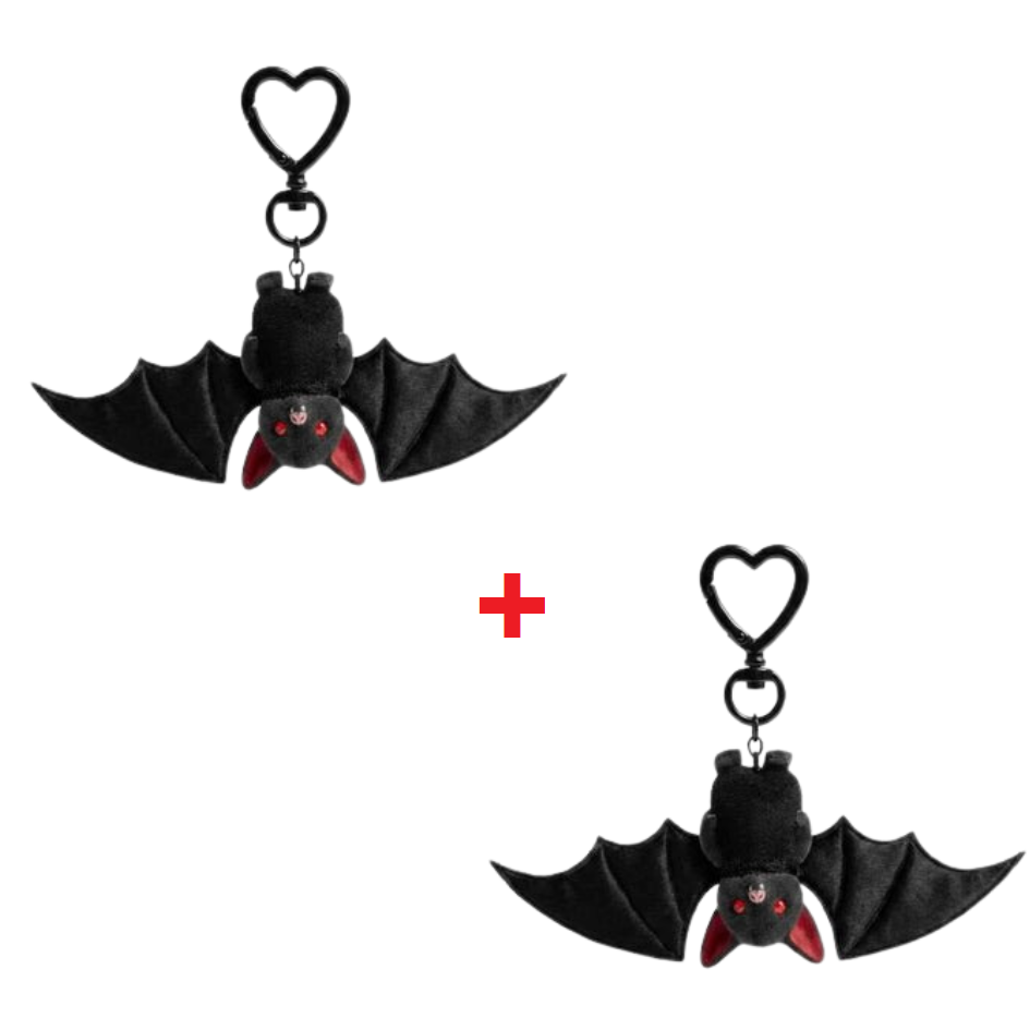 Kletshuts™ HalloweenKeychain 1+1 GRATIS - Plush Flyvende Flagermus Halloween Nøgleanhænger