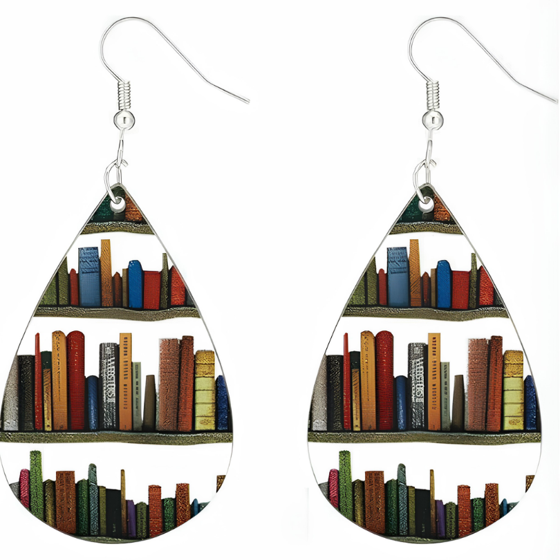 Jewelance™ BookEarrings 1+1 GRATIS: Stilfulde Farverige Retro Bogøreringe
