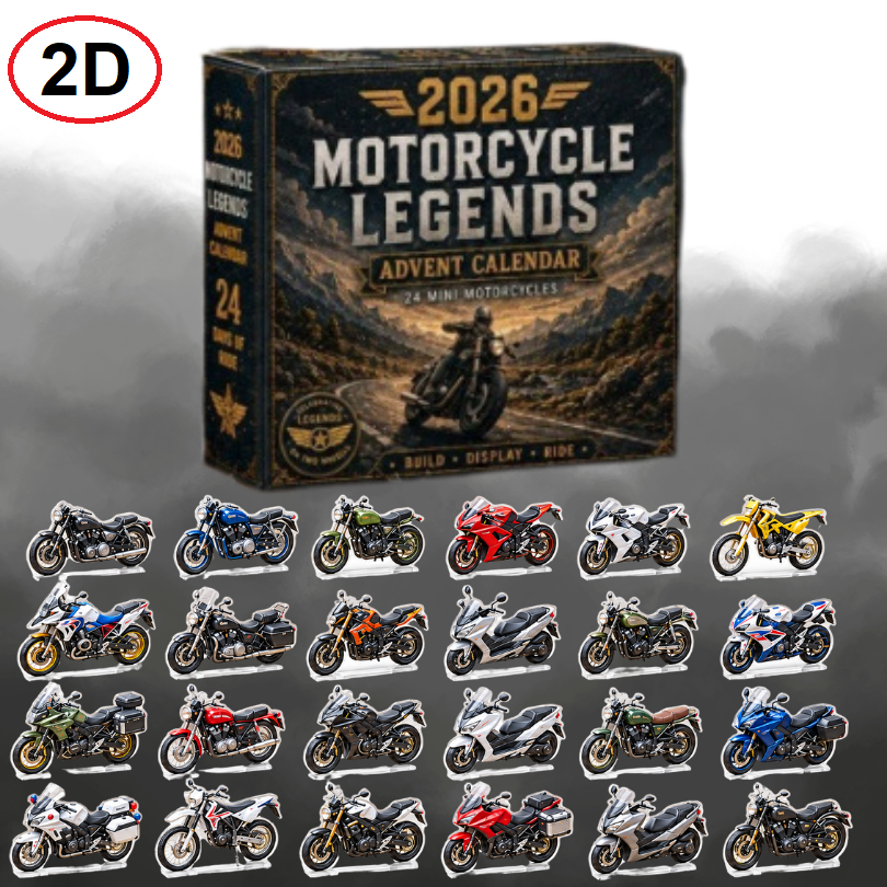Kletshuts™ LegendaryRides: 24 Dage 2D Legendary Rides Motorcykel Julekalender