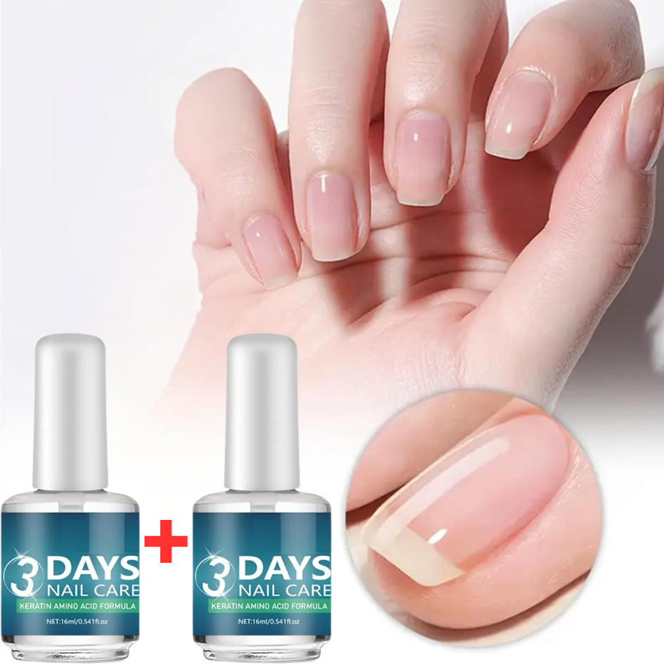 NailShine 1+1 GRATIS: Hurtigtørrende Formel Nærende Negle Shine og Plejeolie