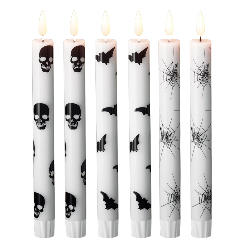 Ledsen™ SpookyLights 3+3 GRATIS: Dekorative Halloween LED Stearinlys