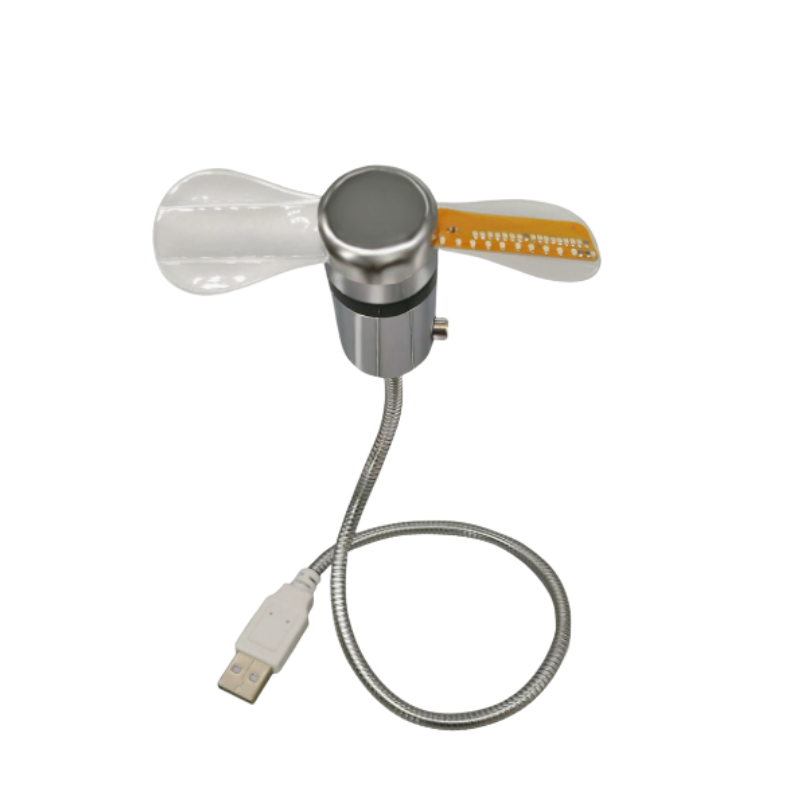 Ledsen™ USBFan - 2-I-1 USB Blæser Med LED Ur Belysning