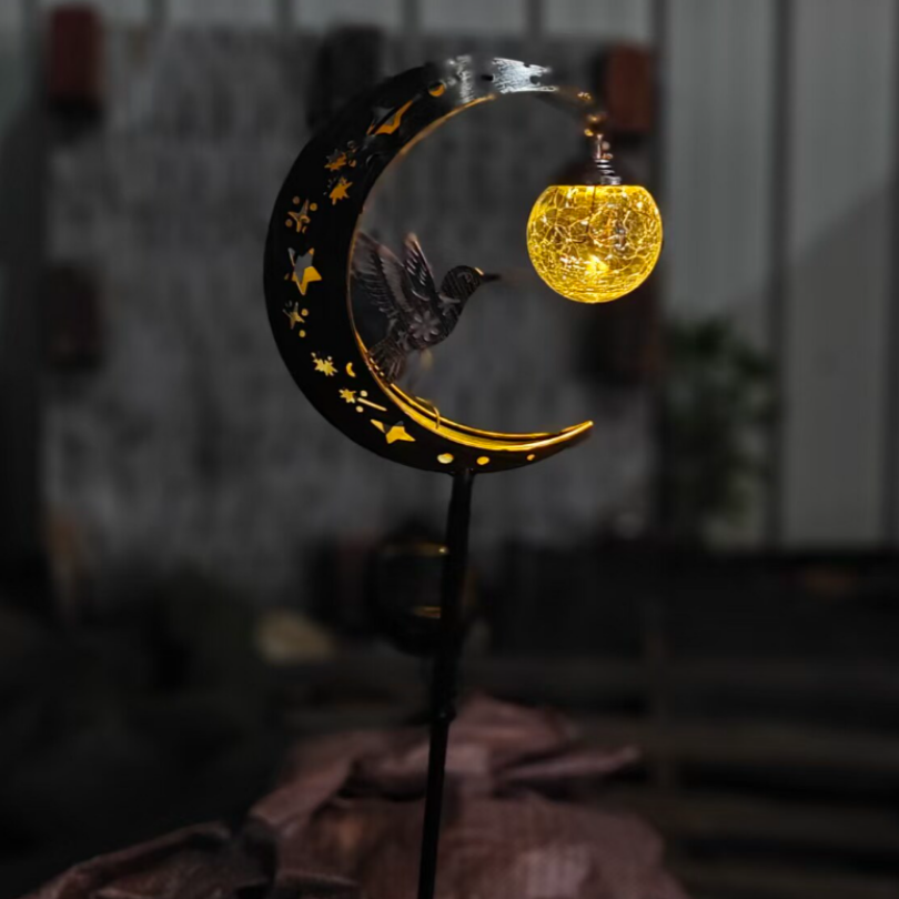 Ledsen™ SolarBird: Solcelledrevet Halvmåne Fugle Solar Lampe