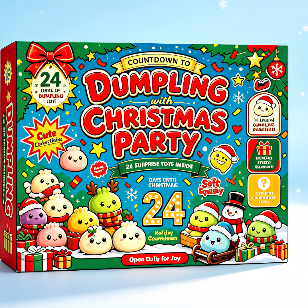 Kletshuts™ SquishyAdvent: Mini Squishy Overraskelser Dumpling Julekalender