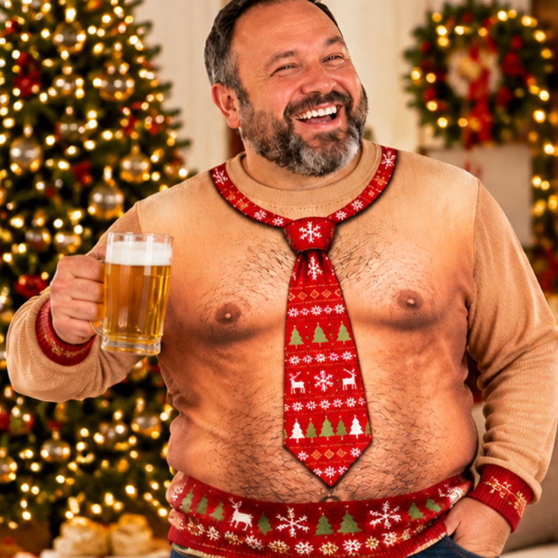 Icone™ FunnySweatshirt  - Unik Sjov Festlig Grafisk Trykt Sweatshirt