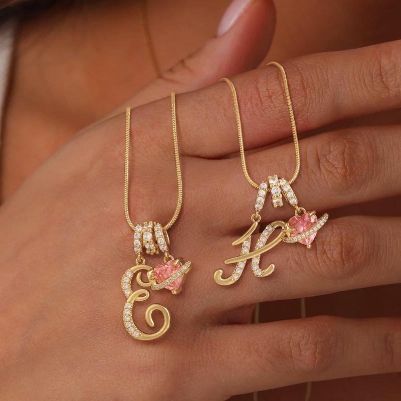 Jewelance™ PendantNecklace 1+1 GRATIS - Elegant Initial Vedhæng Mode Halskæde