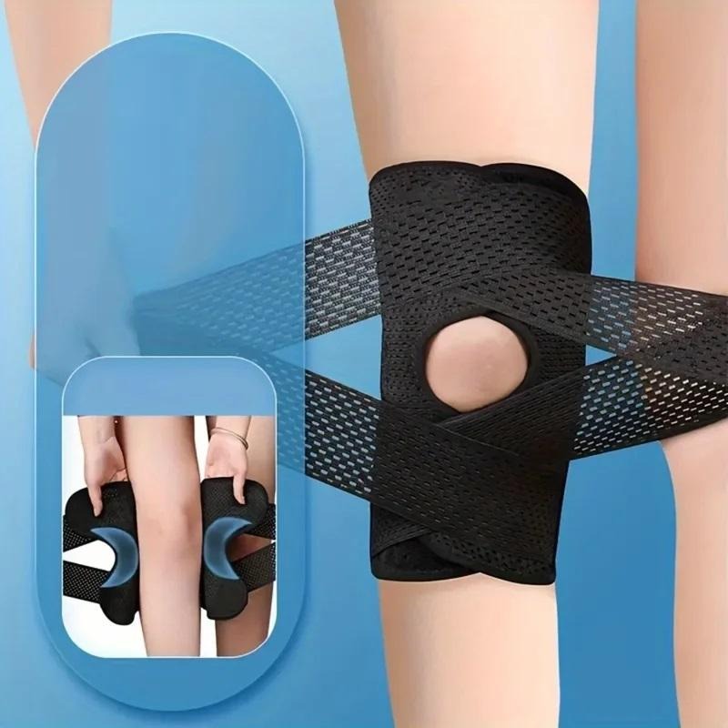 KneeGuard 1+1 GRATIS - Justerbar Knæbeskytter Kompression Støtte Og Beskyttelsessleeve
