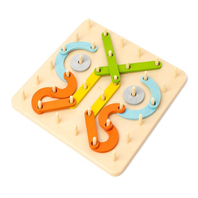 Kletshuts™ PuzzleBoard - Montessori Træpuslespil Plade Sæt