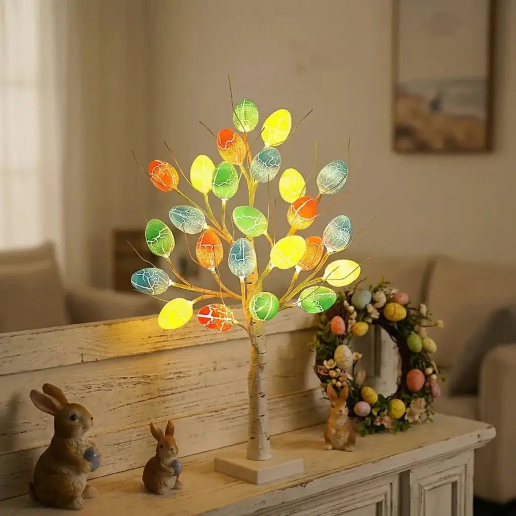 Ledsen™ TableLamp: Indendørs Dekorations Bord Æg Træ Lys Lampe