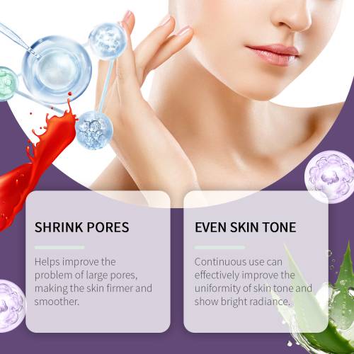 Niacinamid og aloe serum for finere porer