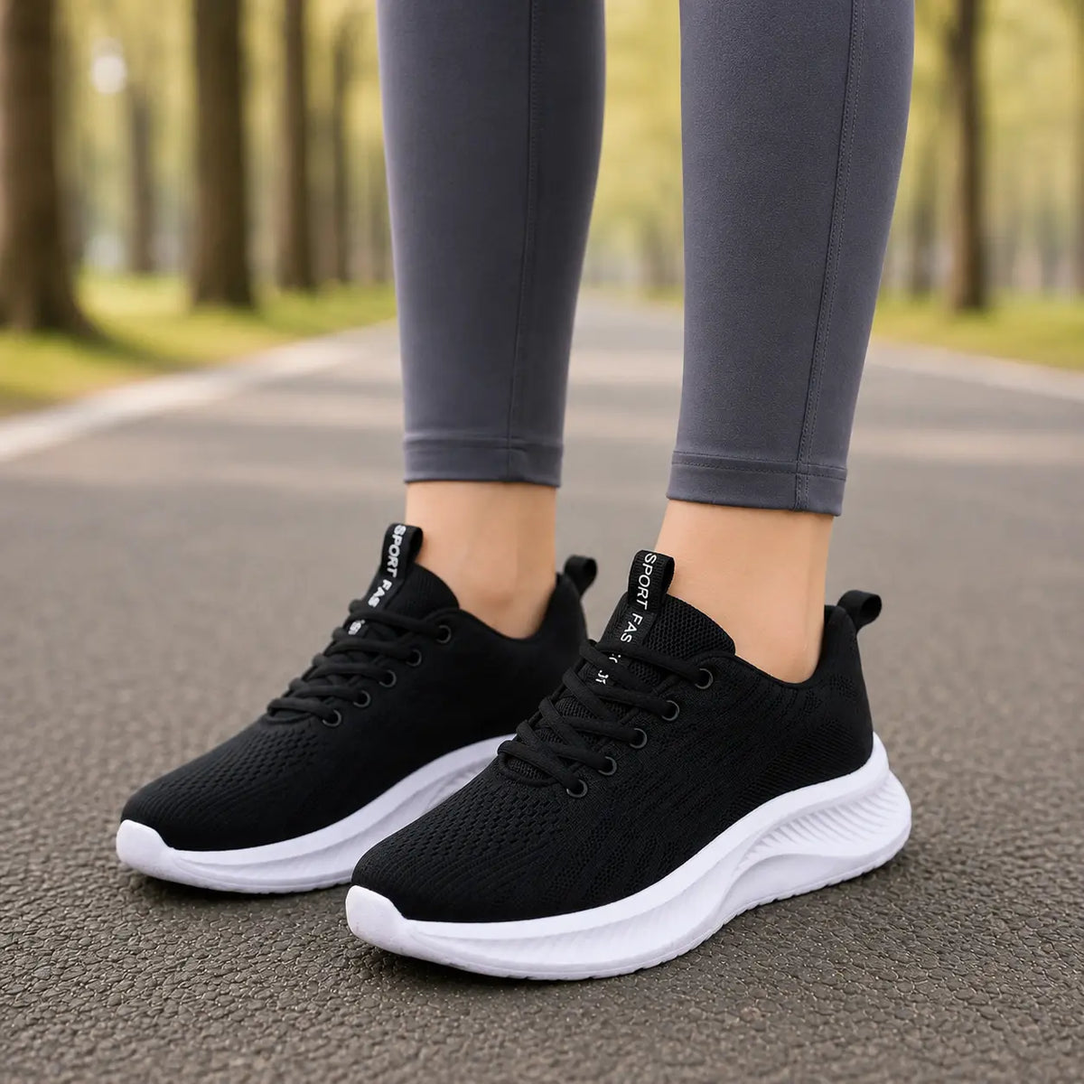 Ortopædiske sneakers til damer til gåture udendørs