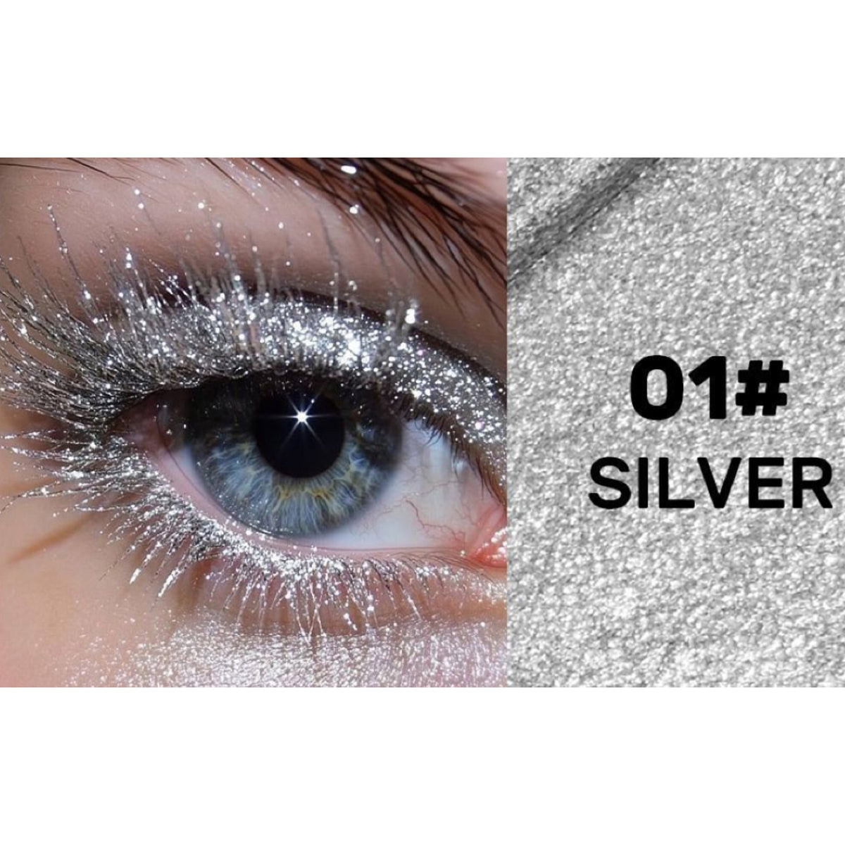 Glimmermascara, vandfast topcoat