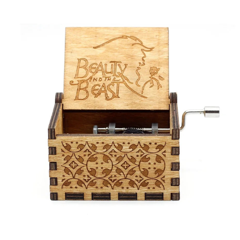 MusicBox - Hand Håndsving Træ Spilledåse
