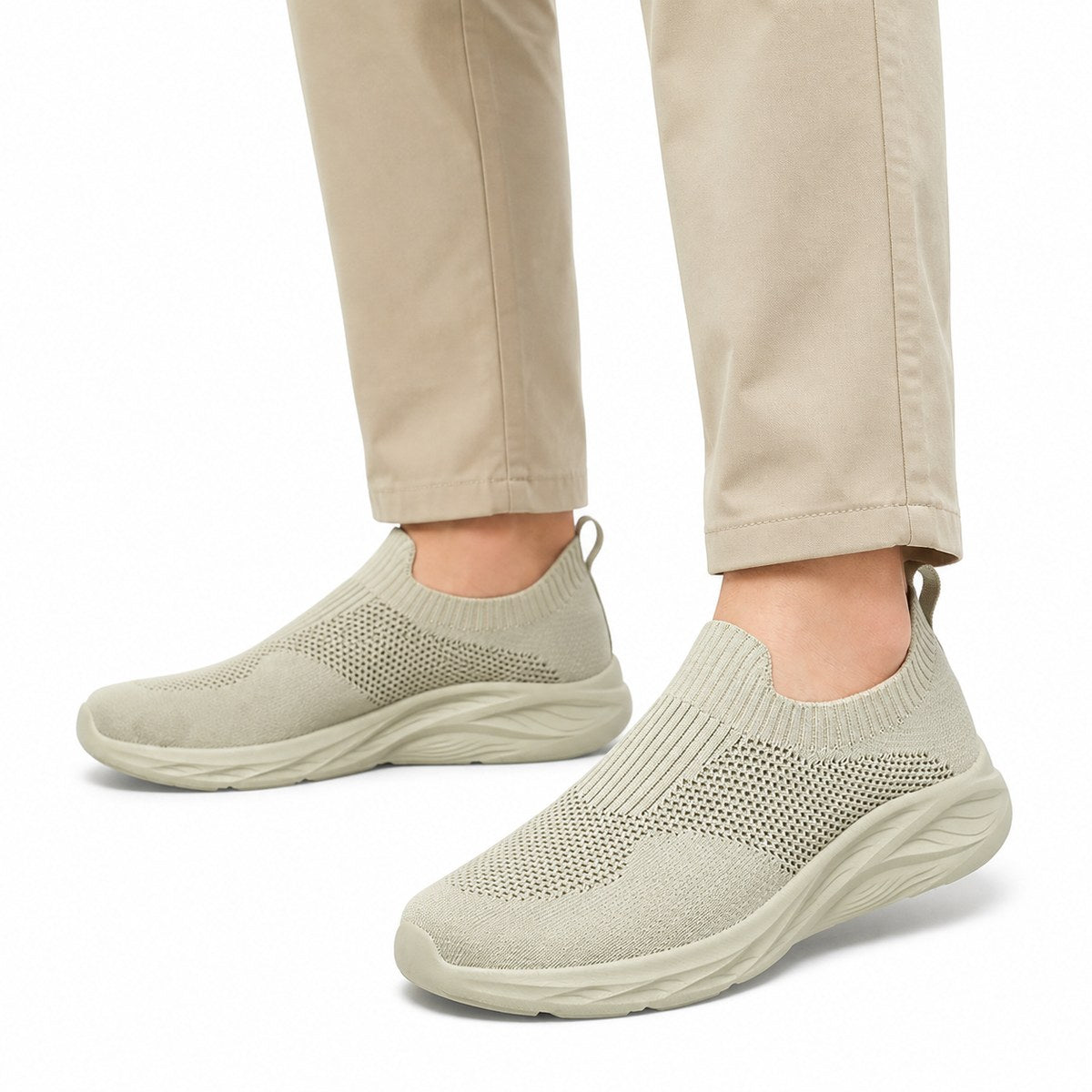 Ortopædiske slip-on gåsko til herrer med bred pasform – uden snørebånd