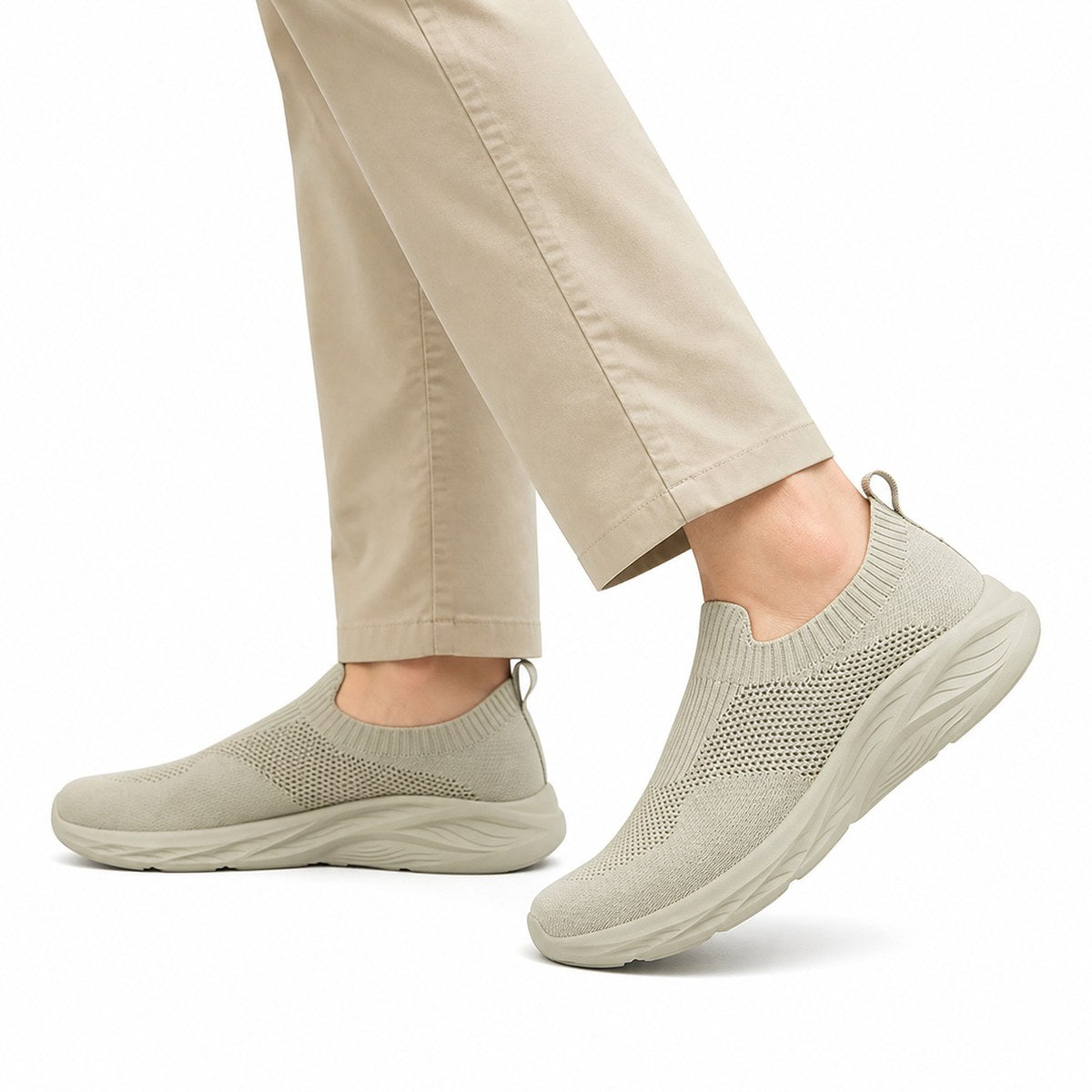 Ortopædiske slip-on gåsko til herrer med bred pasform – uden snørebånd