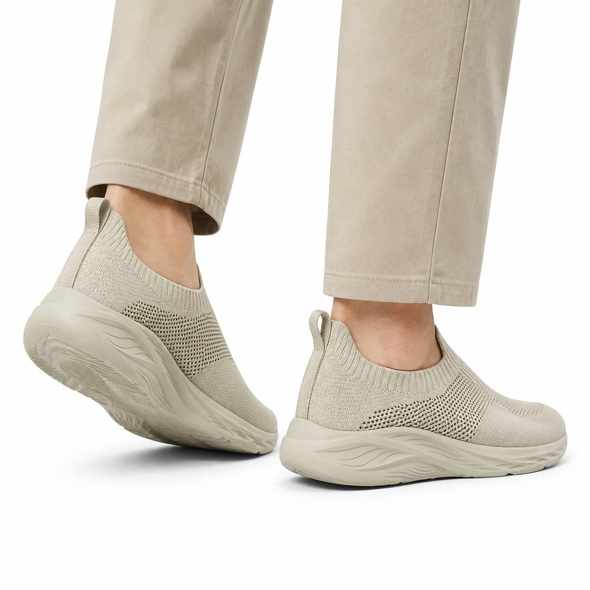 Ortopædiske slip-on gåsko til herrer med bred pasform – uden snørebånd