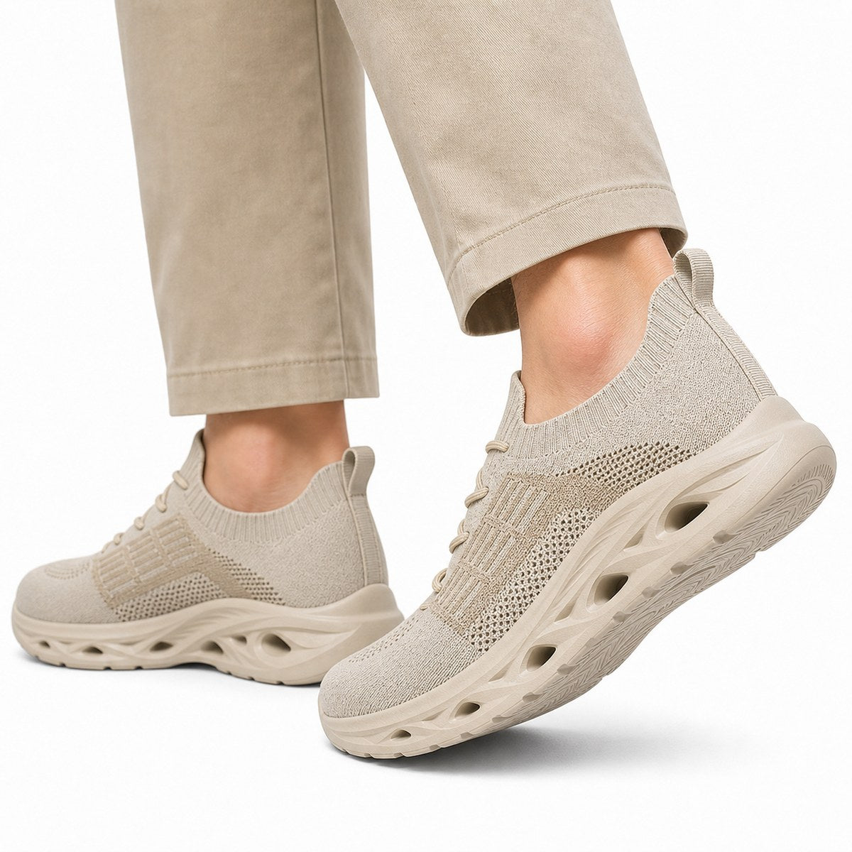 Ortopædiske gåsneakers med bred tåboks – unisex
