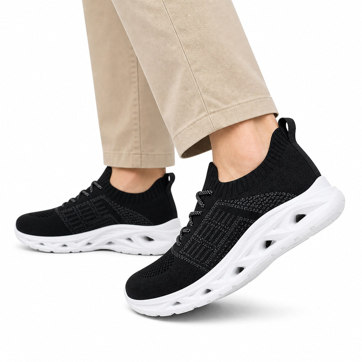 Ortopædiske gåsneakers med bred tåboks – unisex