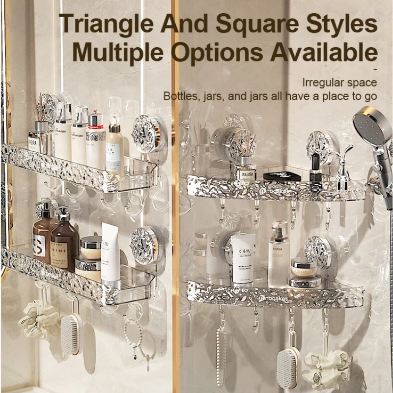 GlideHold® StorageRack: Luksuriøs No-Drill Arrangør Opbevaring Rack